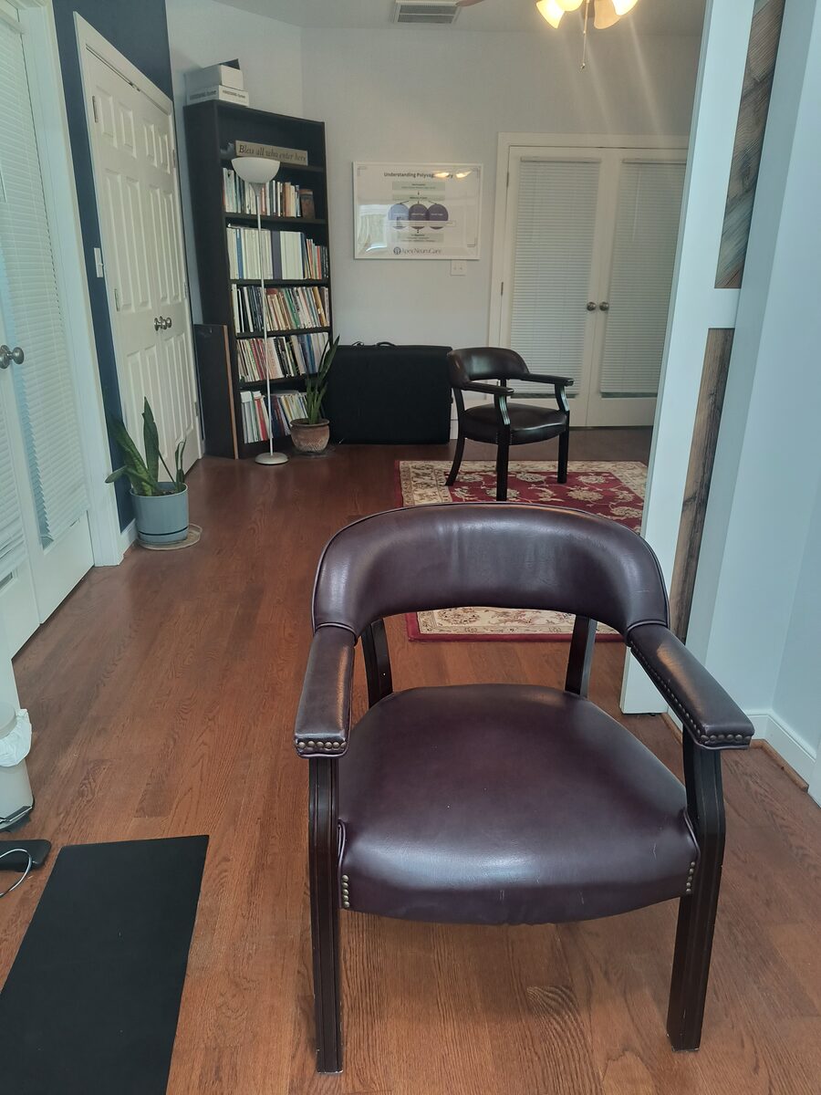 Heather's calm coaching space in Apex, NC